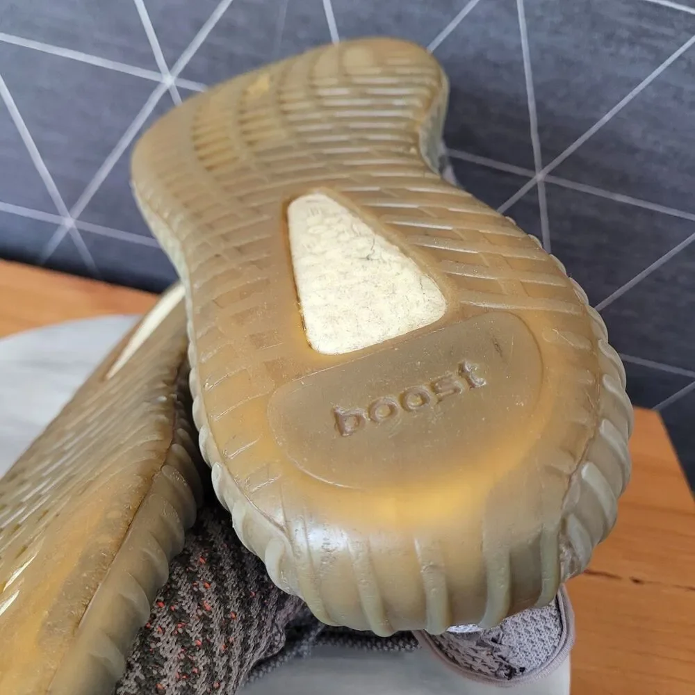Adidas Yeezy Boost SPLY 350 V2 Carbon Beluga Reflective Orange Gray Sz 11.5
